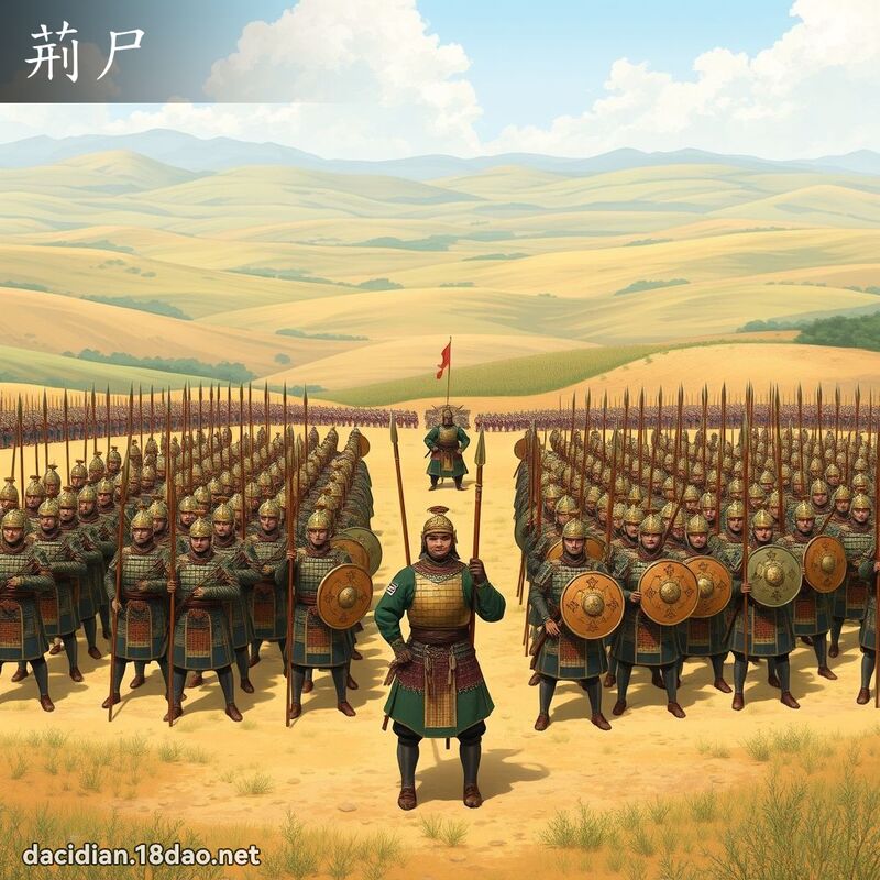 荊尸 - 國語大辭典配圖