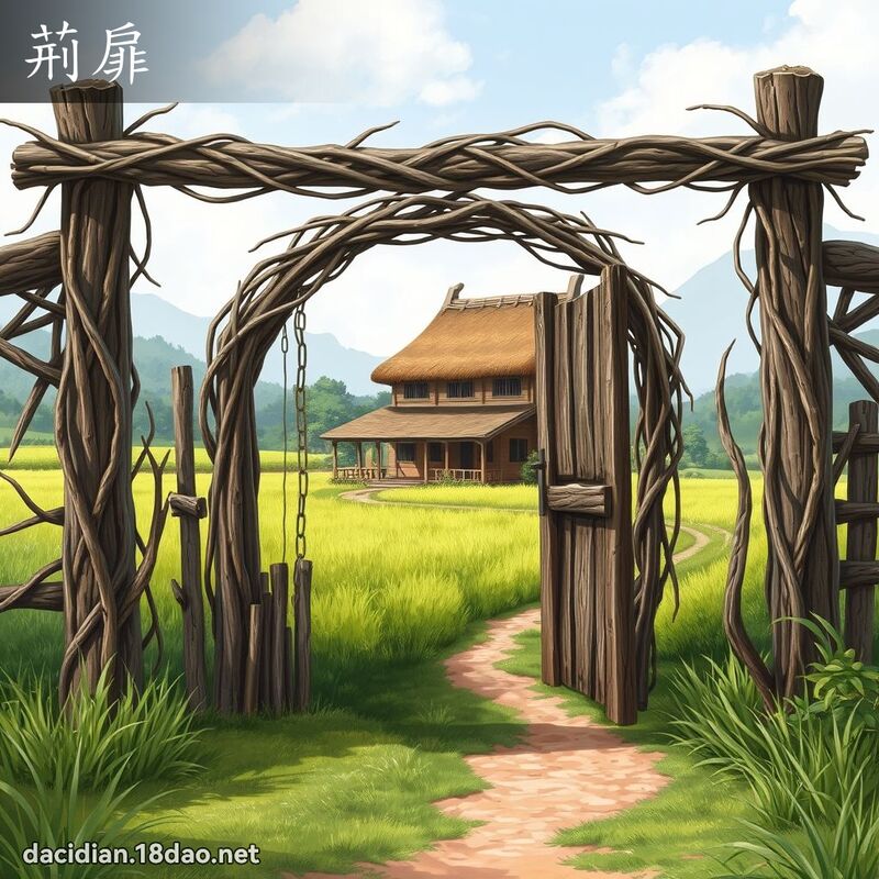 荊扉 - 國語大辭典配圖