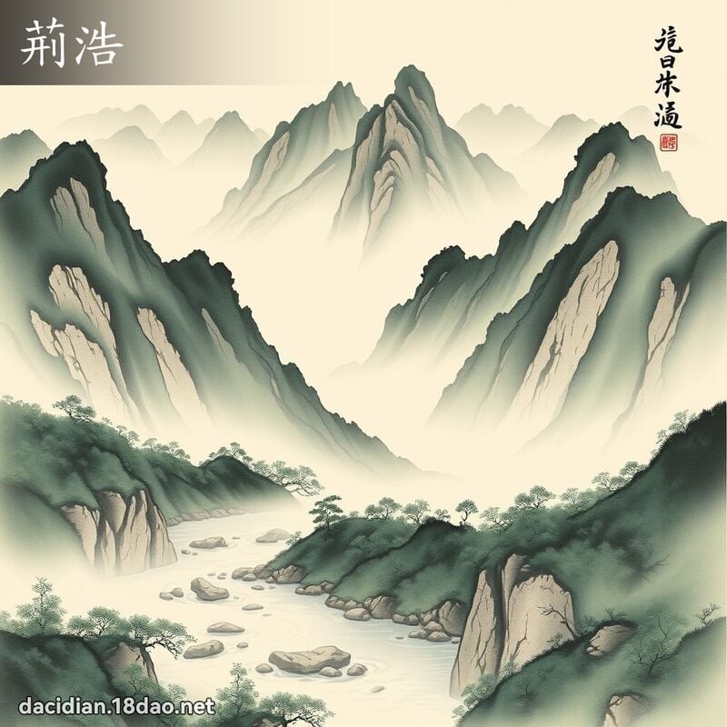 荊浩 - 國語大辭典配圖