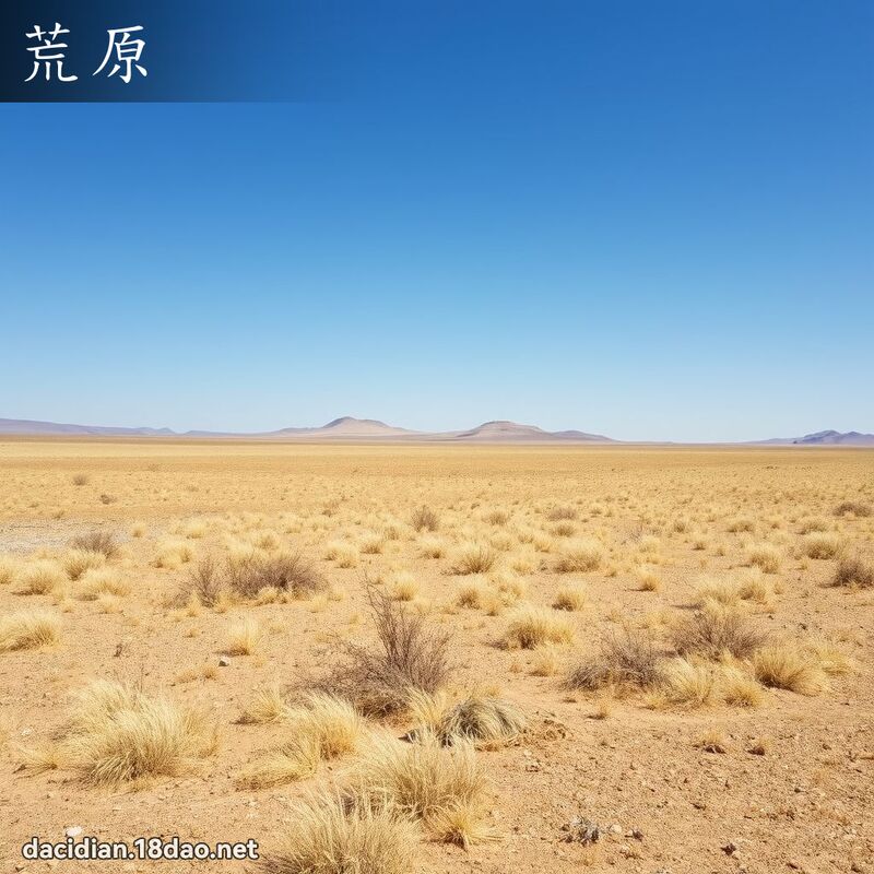 荒原 - 國語大辭典配圖