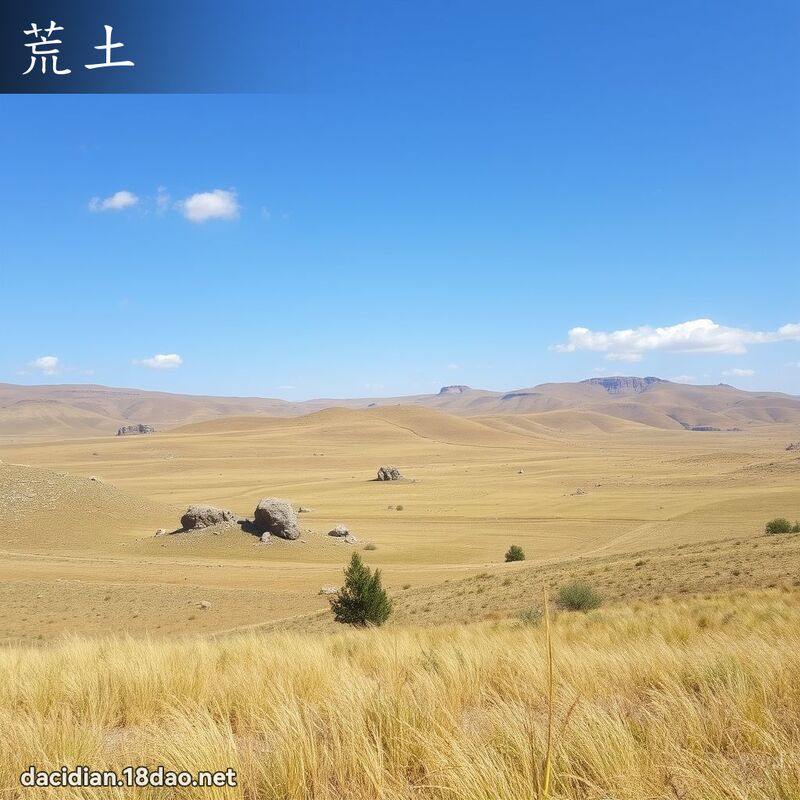 荒土 - 國語大辭典配圖