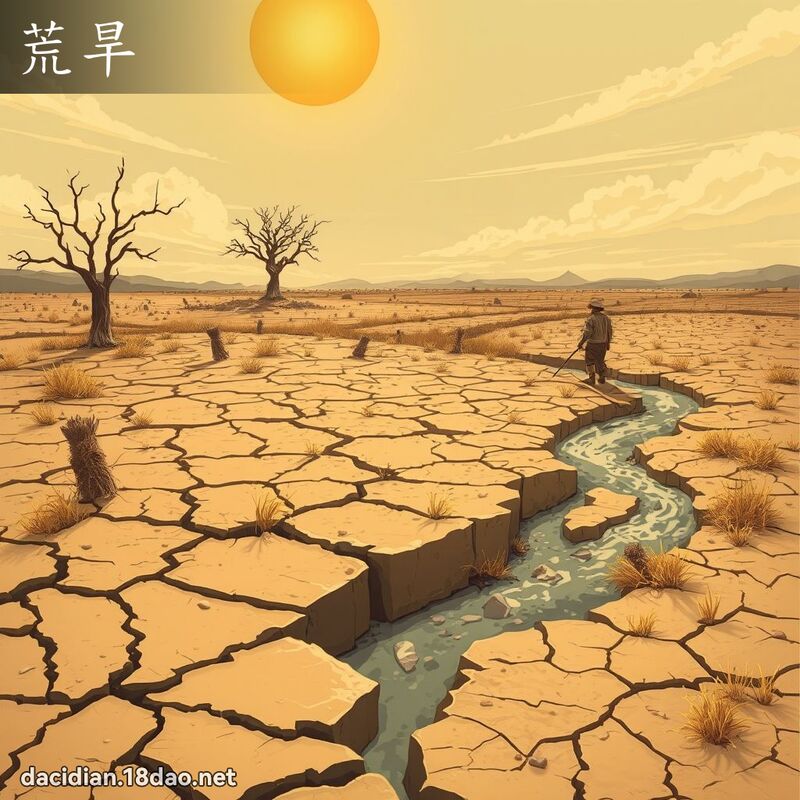 荒旱 - 国语大辞典配图