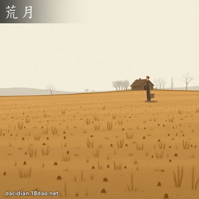 荒月 - 國語大辭典配圖
