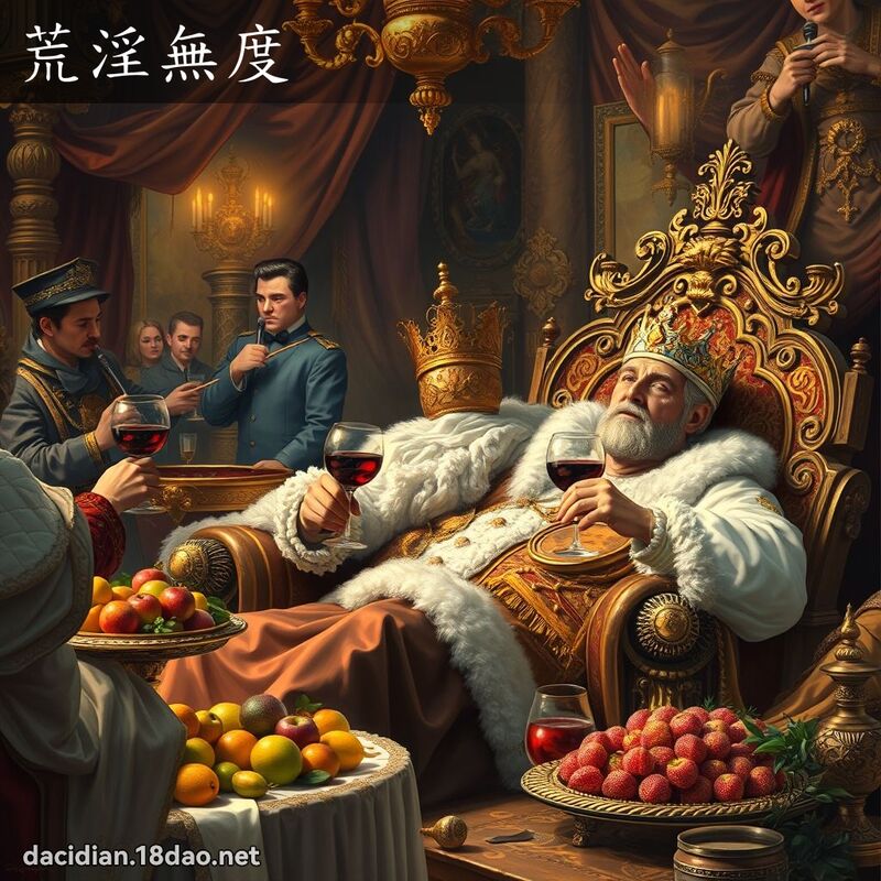 荒淫無度 - 國語大辭典配圖