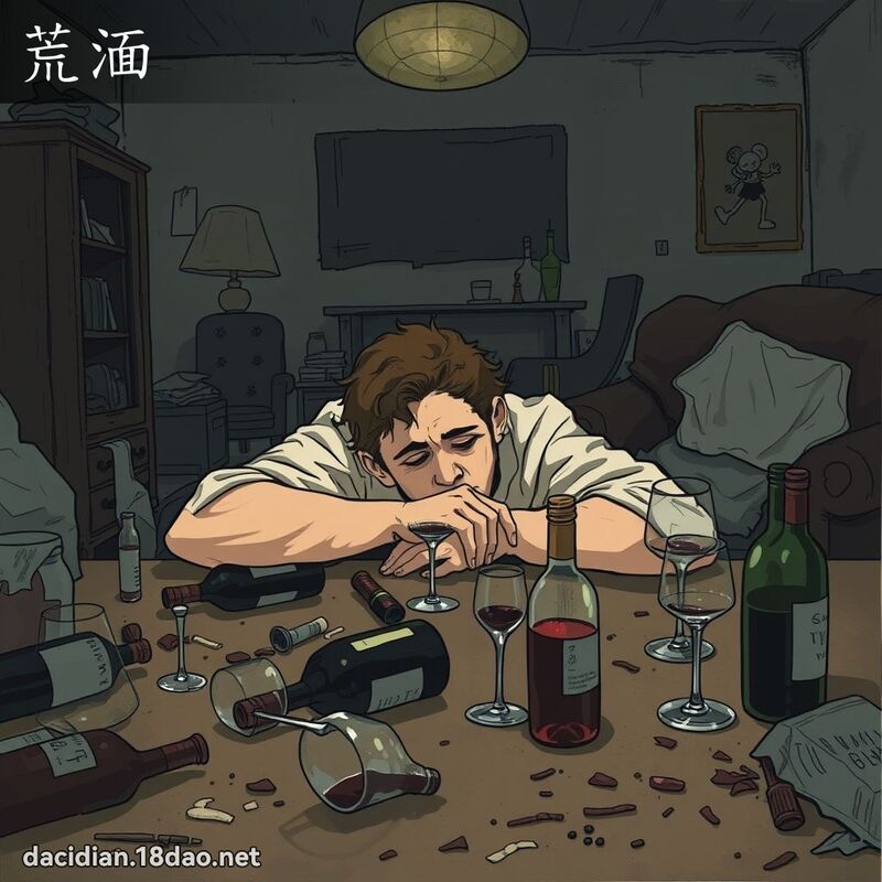荒湎 - 国语大辞典配图