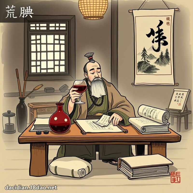 荒腆 - 国语大辞典配图