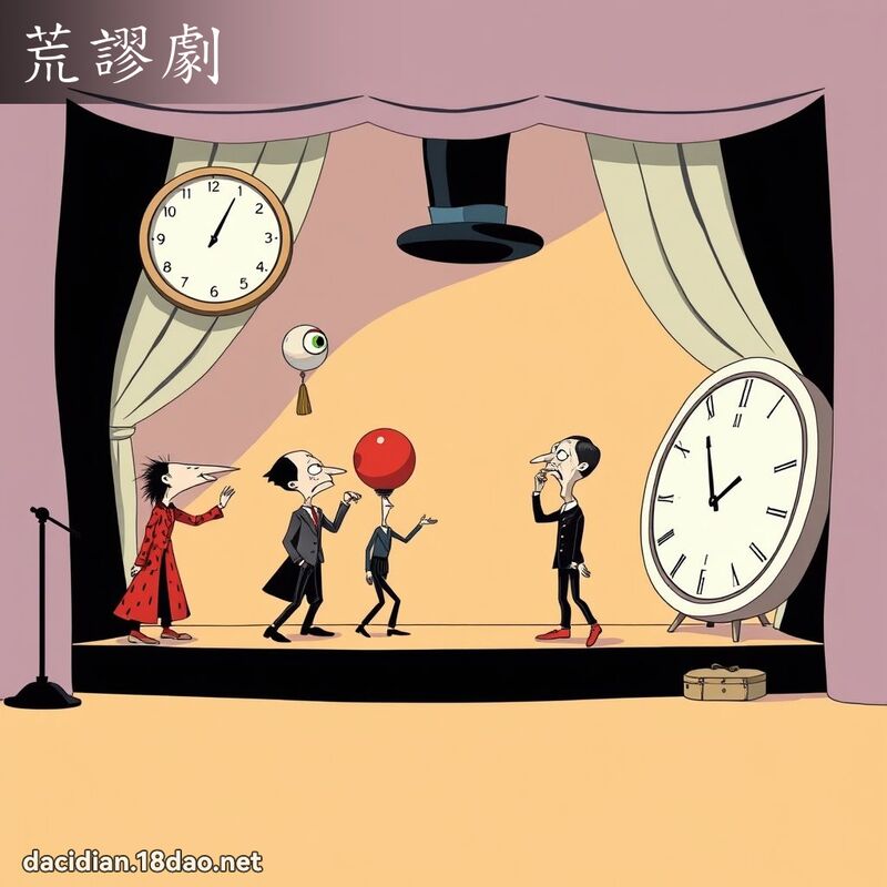 荒謬劇 - 國語大辭典配圖