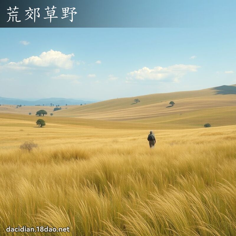 荒郊草野 - 國語大辭典配圖
