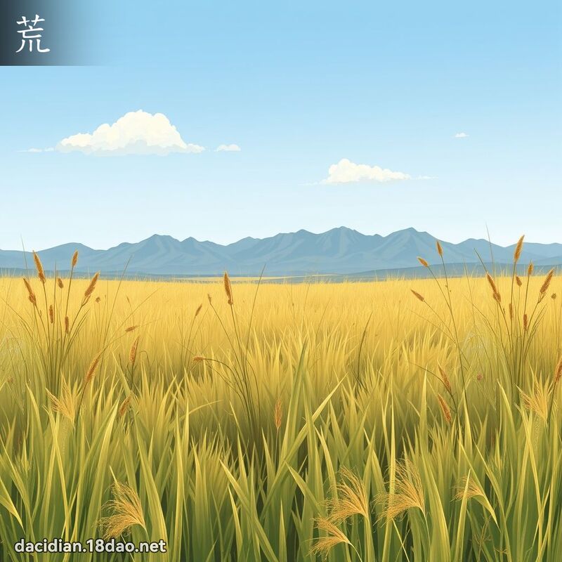 荒 - 國語大辭典配圖