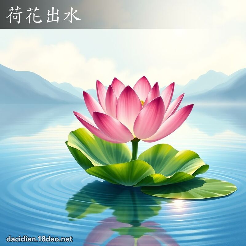 荷花出水 - 國語大辭典配圖
