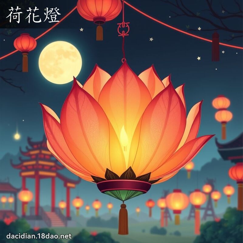 荷花灯 - 国语大辞典配图
