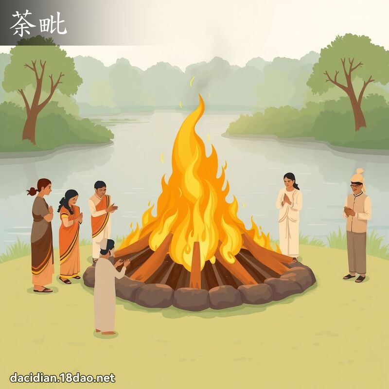 荼毗 - 国语大辞典配图