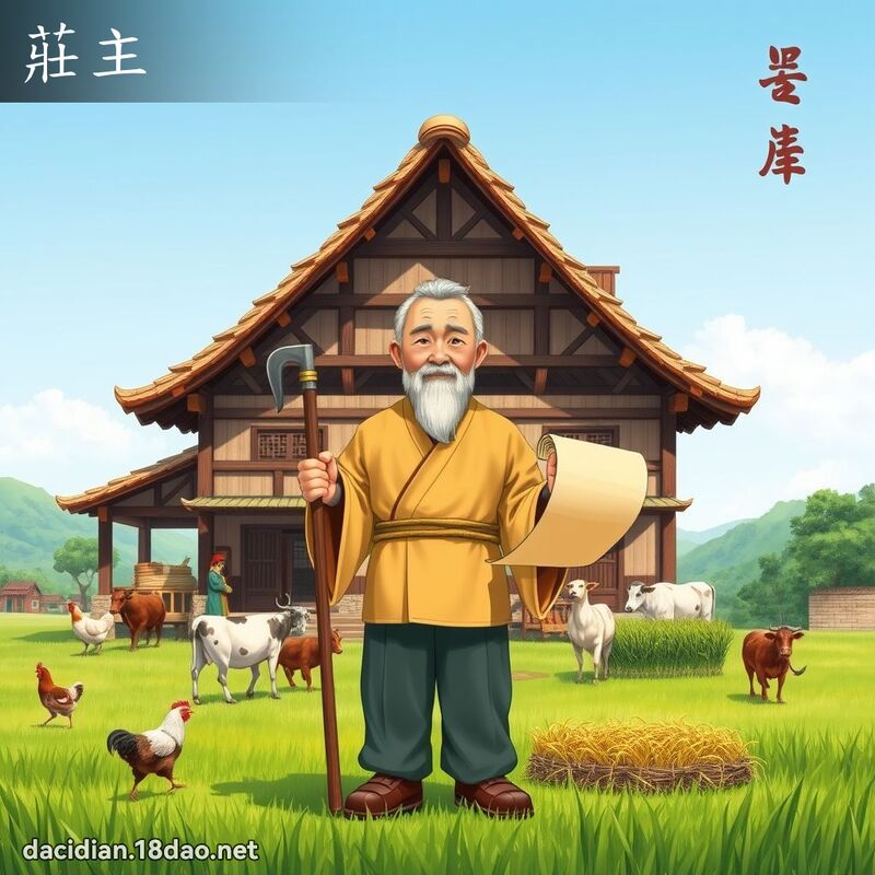 庄主 - 国语大辞典配图