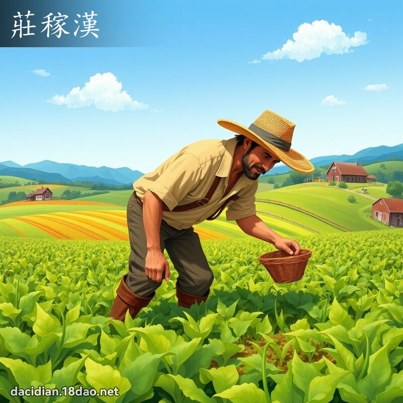 莊稼漢 - 國語大辭典配圖