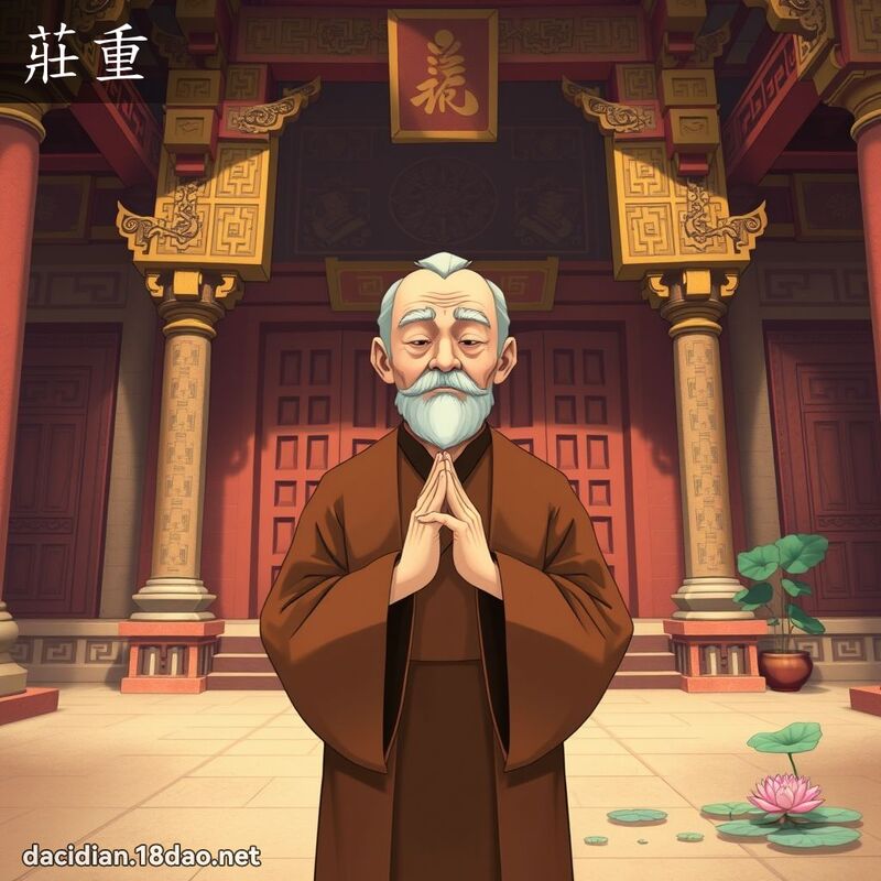 莊重 - 國語大辭典配圖