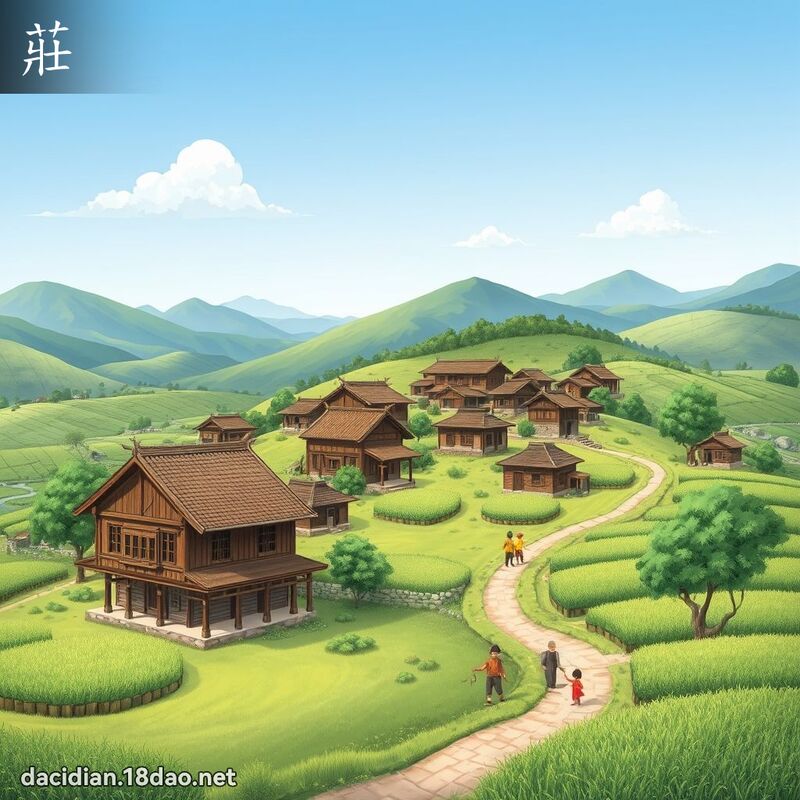 莊 - 國語大辭典配圖