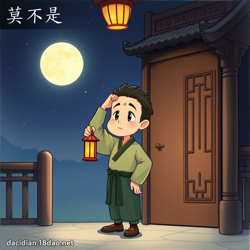 莫不是 - 国语大辞典配图