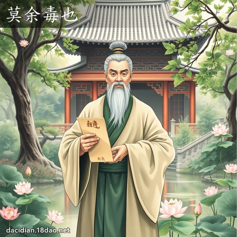 莫余毒也 - 国语大辞典配图