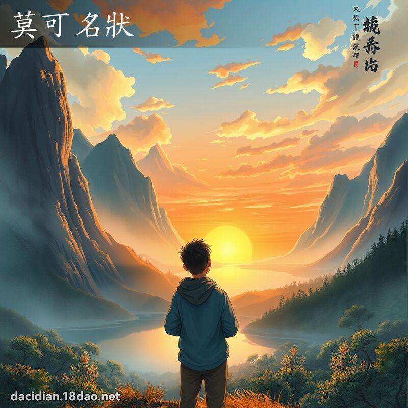 莫可名状 - 国语大辞典配图