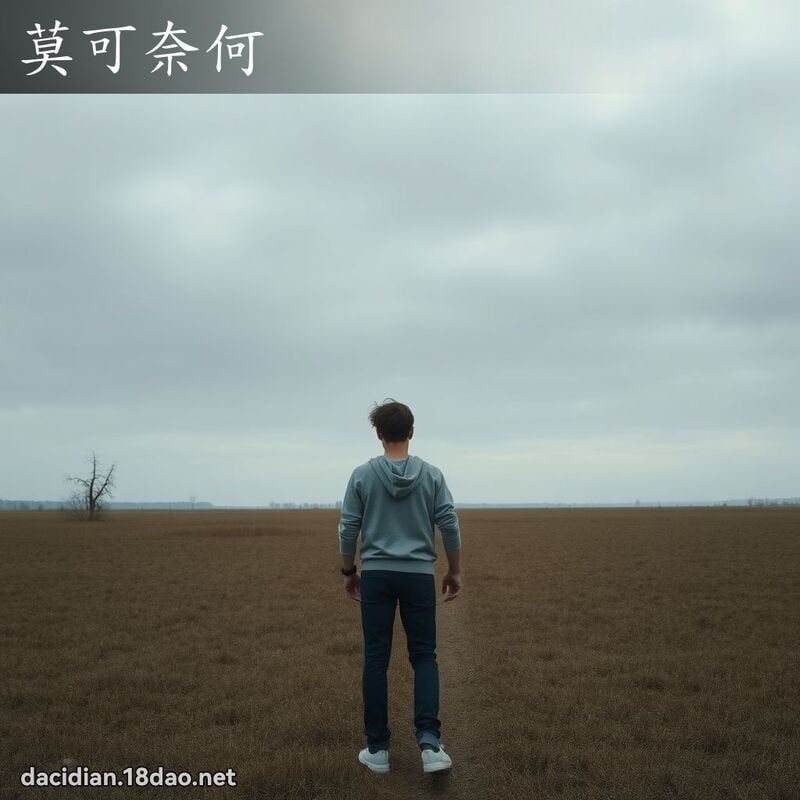 莫可奈何 - 国语大辞典配图
