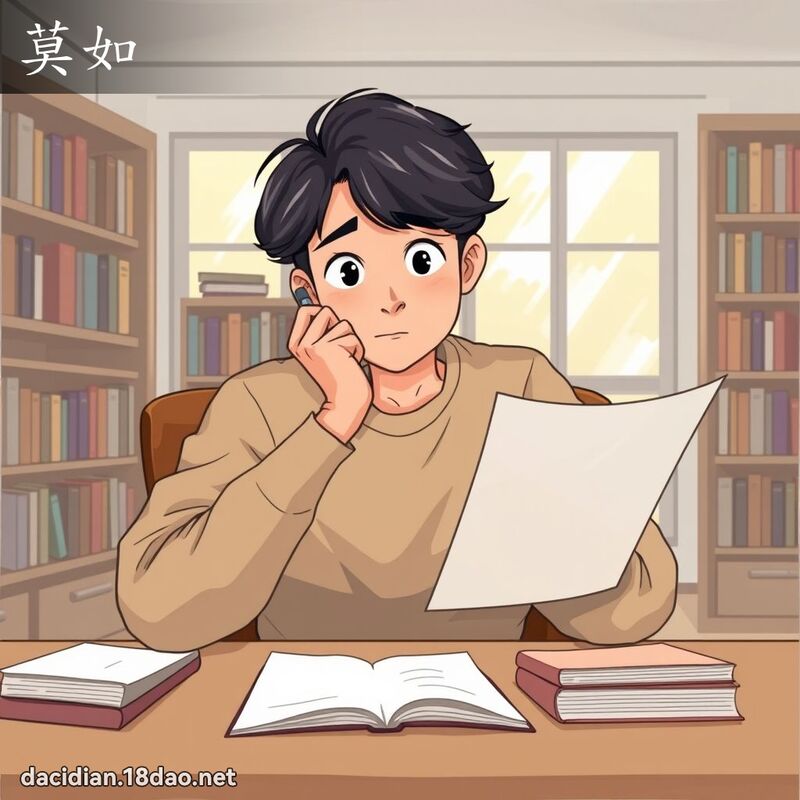 莫如 - 國語大辭典配圖