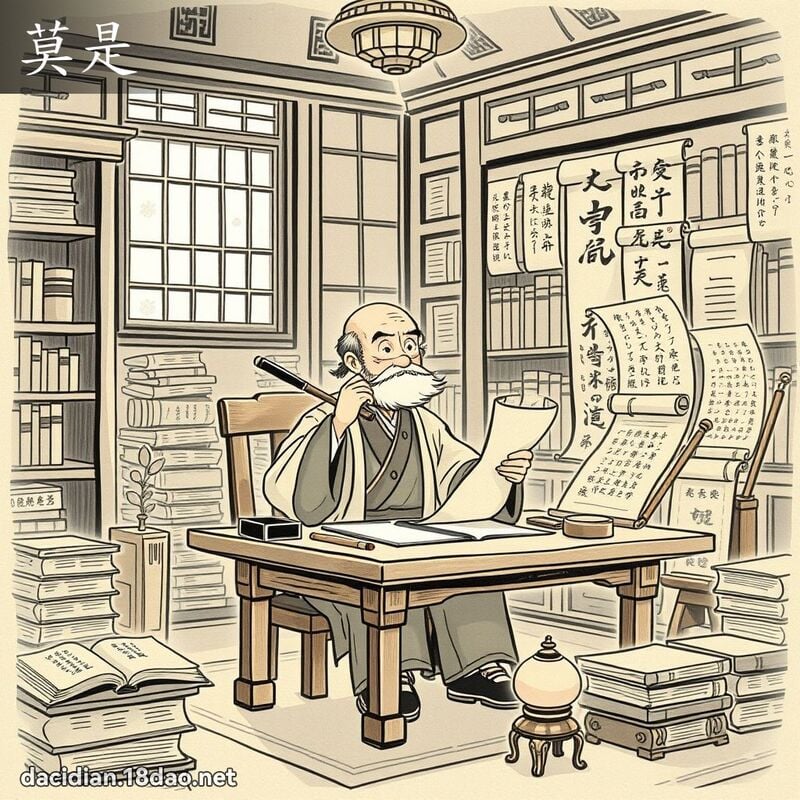 莫是 - 国语大辞典配图