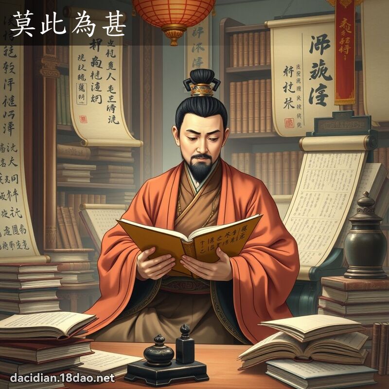 莫此为甚 - 国语大辞典配图