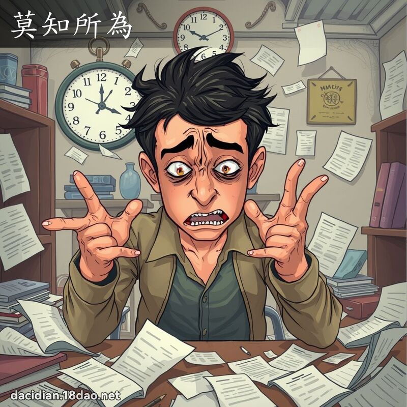 莫知所為 - 國語大辭典配圖