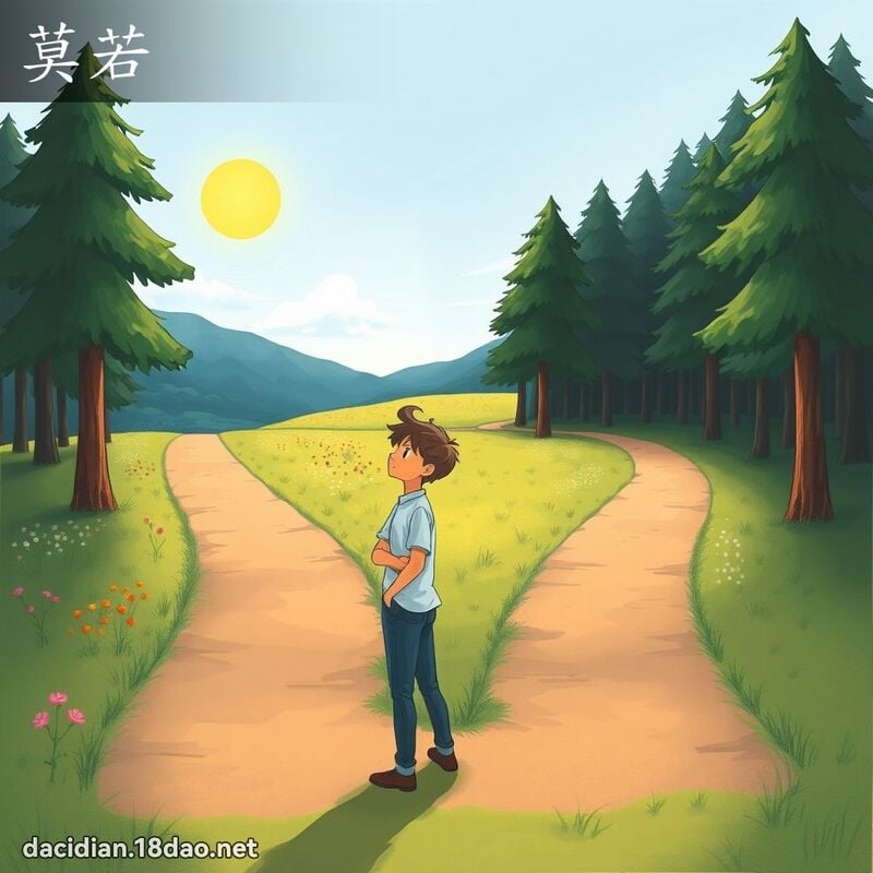 莫若 - 国语大辞典配图