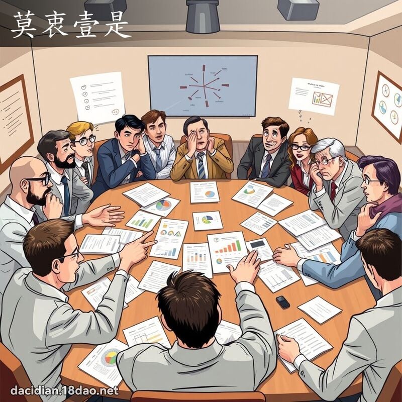莫衷壹是 - 國語大辭典配圖