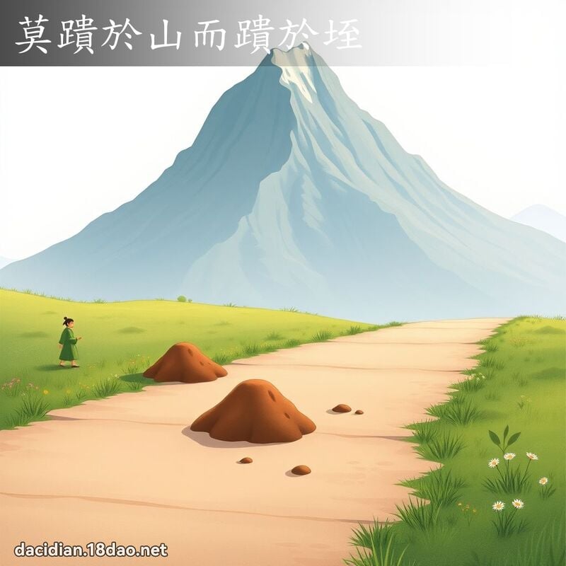 莫蹪於山而蹪於垤 - 國語大辭典配圖