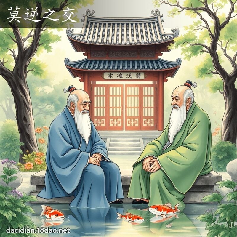 莫逆之交 - 国语大辞典配图