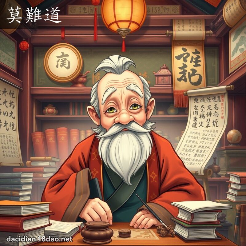莫难道 - 国语大辞典配图