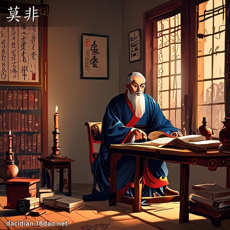 莫非 - 國語大辭典配圖