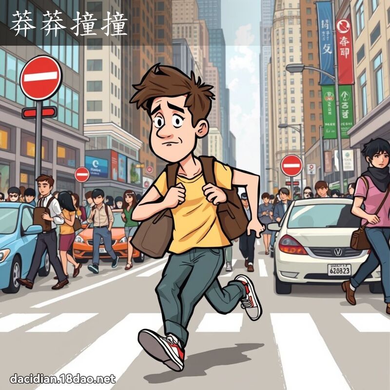 莽莽撞撞 - 国语大辞典配图