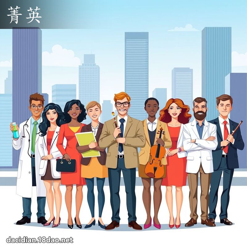 菁英 - 國語大辭典配圖