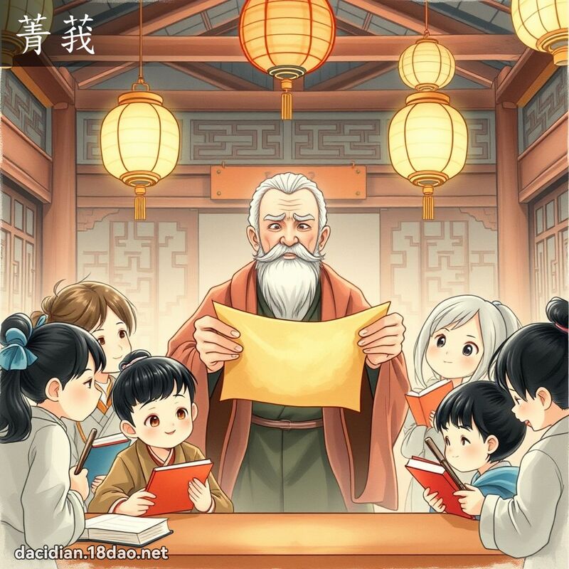 菁莪 - 國語大辭典配圖