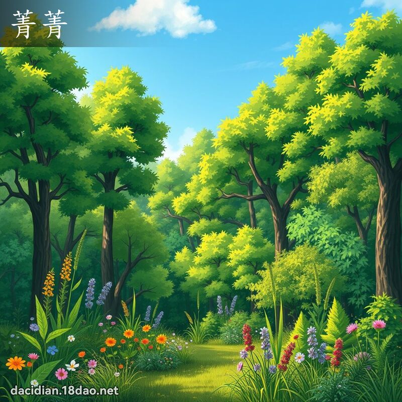 菁菁 - 國語大辭典配圖