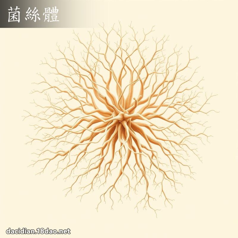 菌絲體 - 國語大辭典配圖