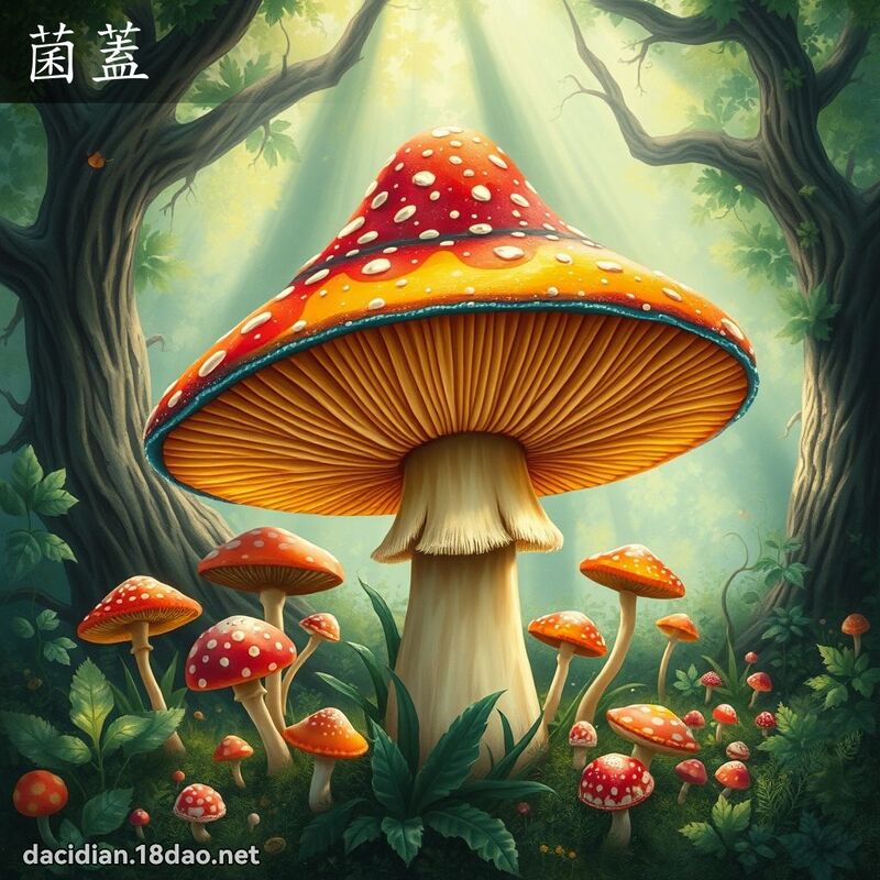 菌蓋 - 國語大辭典配圖