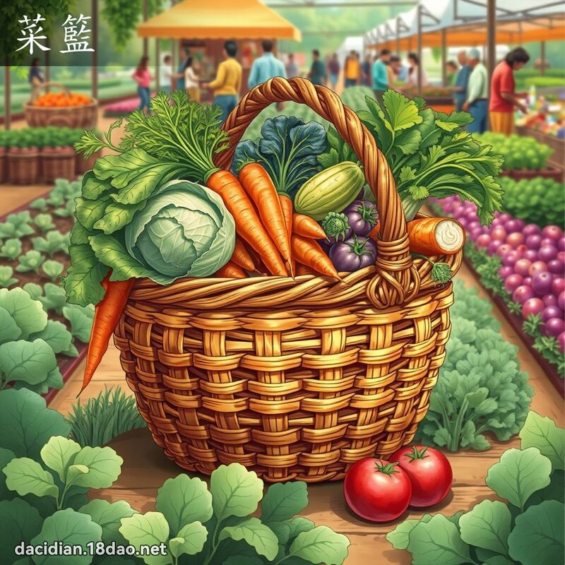 菜篮 - 国语大辞典配图