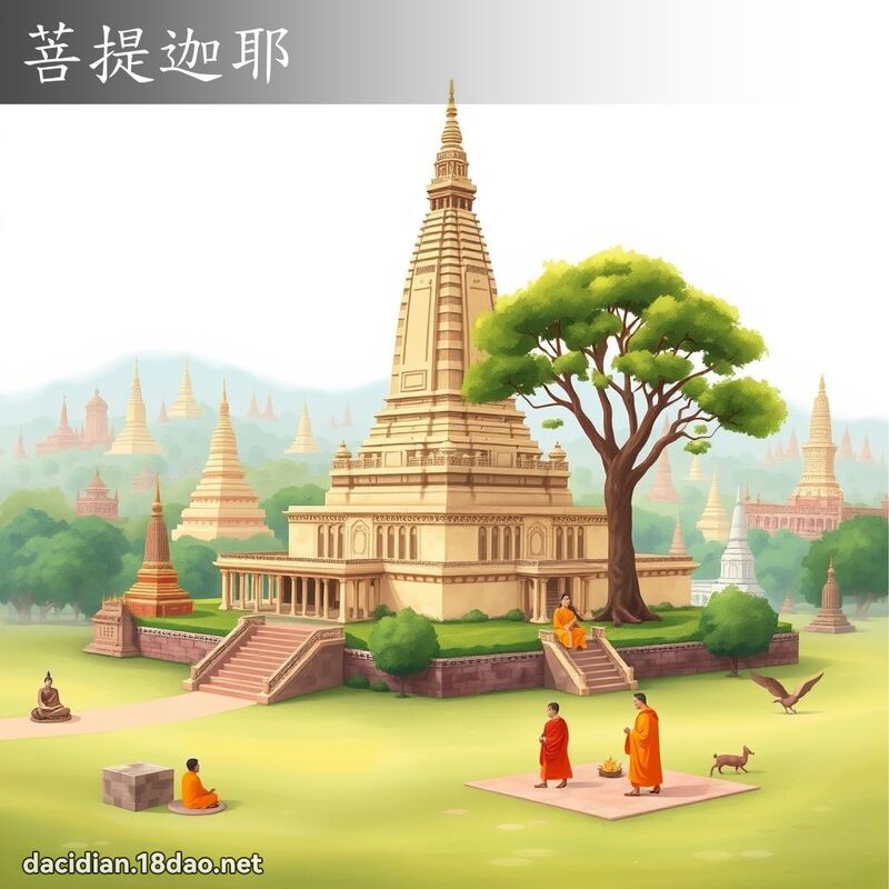 菩提迦耶 - 國語大辭典配圖