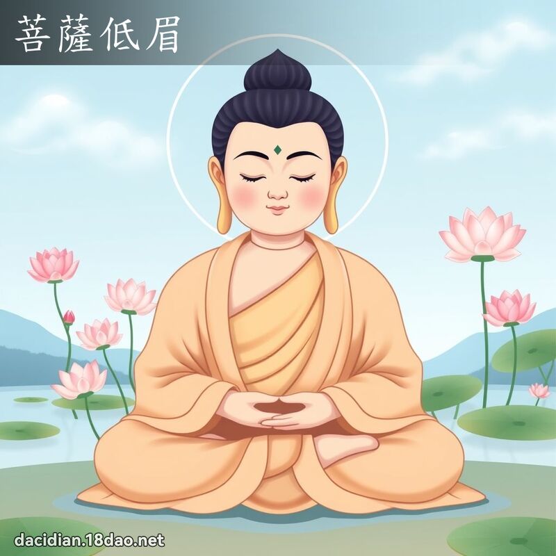 菩薩低眉 - 國語大辭典配圖