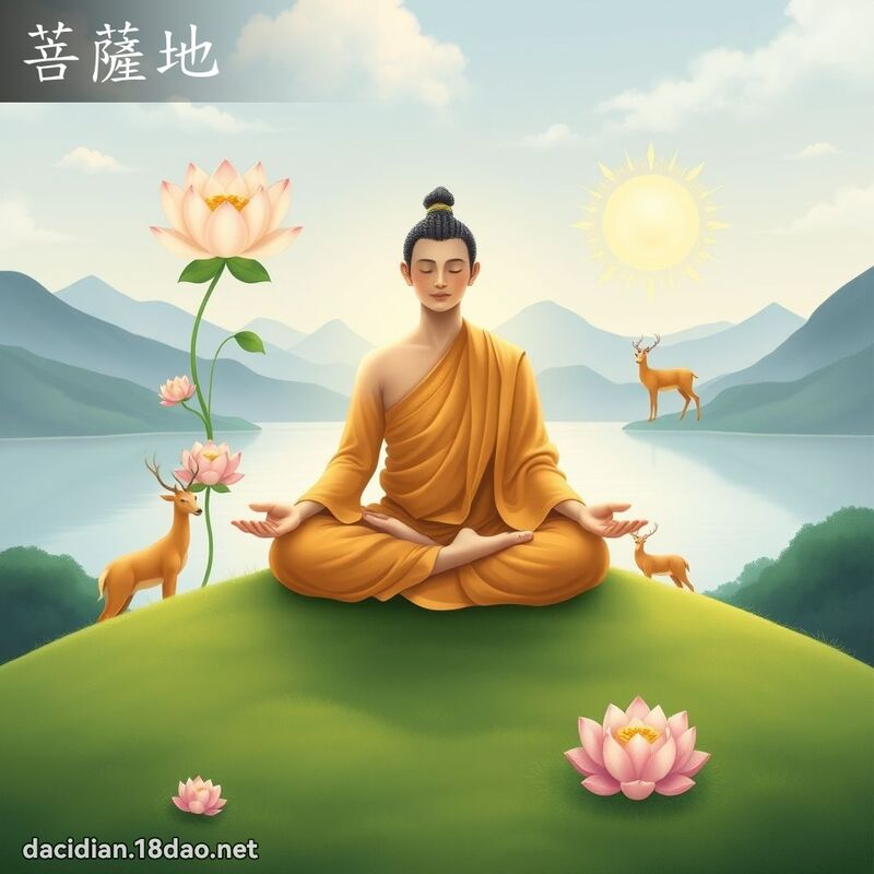 菩萨地 - 国语大辞典配图