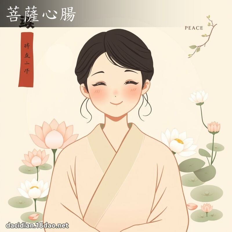 菩萨心肠 - 国语大辞典配图