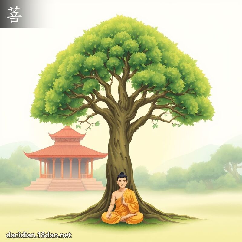 菩 - 國語大辭典配圖