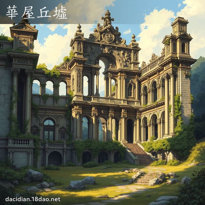華屋丘墟 - 國語大辭典配圖