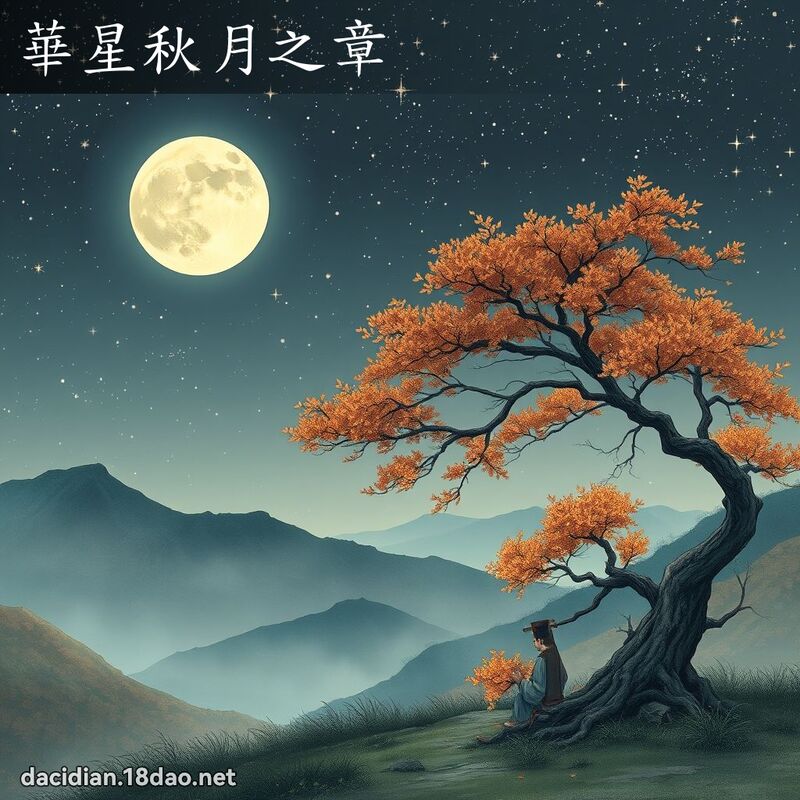 華星秋月之章 - 國語大辭典配圖