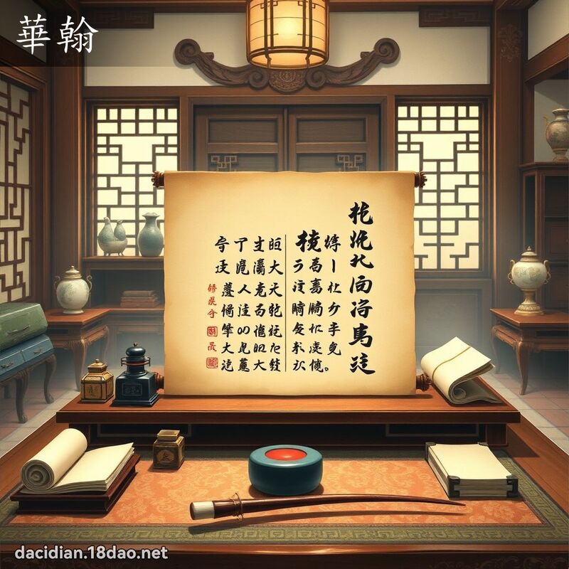 華翰 - 國語大辭典配圖