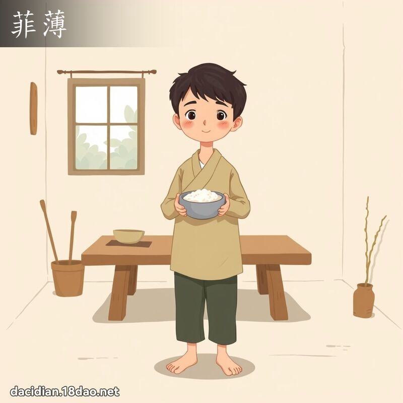 菲薄 - 国语大辞典配图